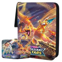 900 Pieces New Pokemon Cartoon Game Battle Pikachu Charizard Card Album Book Map Zipper Binder Card Holder Toy Birthday Gift