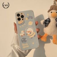 เคสIphoneแบบด้านโปร่งแสง เชลล์ iphone วัสดุหนัง หนังเป็ดอวกาศ tpu Phone Case For iPhone 11 Pro Max X Xr Xs Max 7 8 Plus Se 2020 12 pro max 12 mini