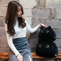 1PC 40cm55cm Black Cat Shaped Soft Plush Pillows Doll Lovely Cartoon Animal Stuffed Toys Girls Birthday Gifts Ornaments