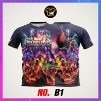 เสื้อเกมส์เด็กและผู้ใหญ่ MARVEL Future Fight เสื้อยืดลายเกรดพรีเมียม รหัสB1