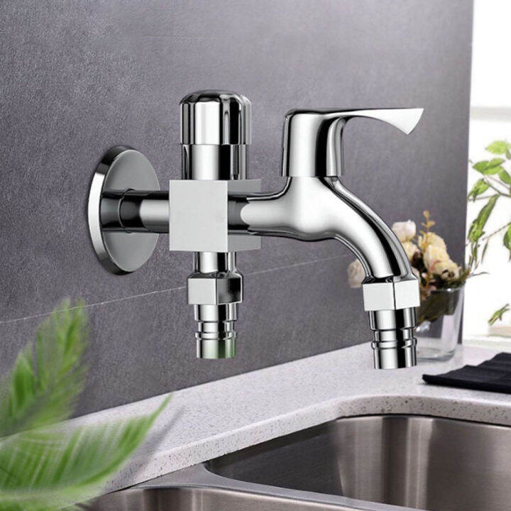 Stainless Steel Faucet Bathroom long heavy good quality Washing Machine
