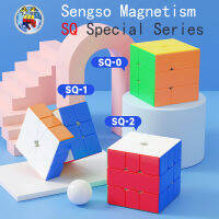 SENGSO Rubik Cube SQ-0 / SQ-1 / SQ-2 Mr.M+S series (Magnetic Force) 28 / 52 / 36 Magnetic Particles Magnetic force Speed Cube Special Shape Magic Cube High-quality kid toys rubics cube Collectors Edition