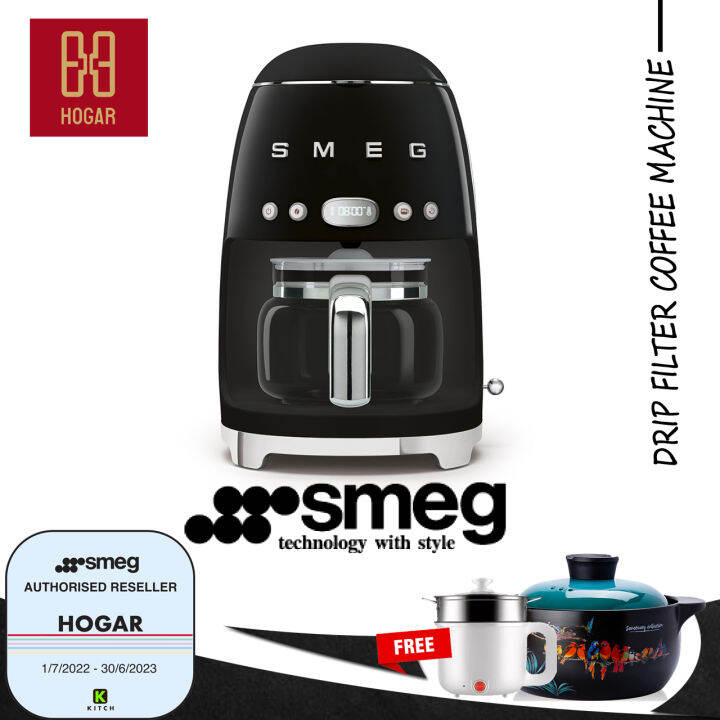 Smeg Drip Filter Coffee Machine DCF02 Black Filter Coffee Dripper Coffee Maker Portable