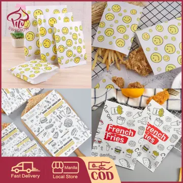 High-quality french fries paper bag In Many Fun Patterns 