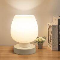 №¤ Nordic Simple Touch Glass Table Lamp LED Dimmable Bedside Bedroom Study Decoration Usb Mushroom Shape Night Light