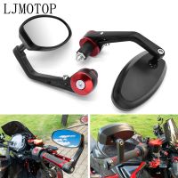 CNC Motorcycle Mirror 7/8 Handle Bar End Aluminum Rearview Mirrors For Yamaha FZ6 FAZER XJ6 DIVERSION XSR 700 900 TDM 900 MT125