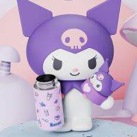 KATERIN 350มล. Cinnamoroll Kuromi ถ้วยน้ำร้อนฉนวนกันความร้อนสแตนเลส My Melody ขวดสูญญากาศ Kawaii Drop Resistance พุดดิ้งกระบอกน้ำเด็ก