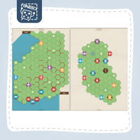 Fun Dice: Age of Steam: Deluxe Edition Hungary &amp; Finland Maps Expansion Board Game