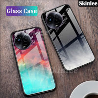 เคสโทรศัพท์สำหรับ Realme 11X 11 5G ฝาครอบกระจกเทมเปอร์ฝาหลังกระจกท้องฟ้าเต็มไปด้วยดวงดาวดีไซน์คู่ Realme เคสสำหรับ Realme เคสฝา11X 11ชิ้น