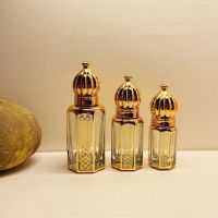 10/30/50pcs 3ml 6ml 12ml Roll On Glass Bottle Small Roller Perfume Bottle Gold Essential Oil Container Empty Refillable