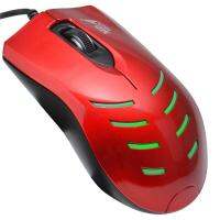 MD-TECH USB Optical Mouse (MD-57) Red