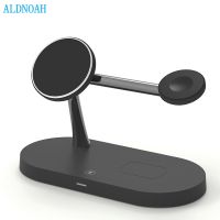 ZZOOI 15W Magnetic Wireless Charger Stand  Fast Charging Dock Station For iPhone 13 12 Pro Max Mini Apple Watch 7 6 5 4 Airpods Pro