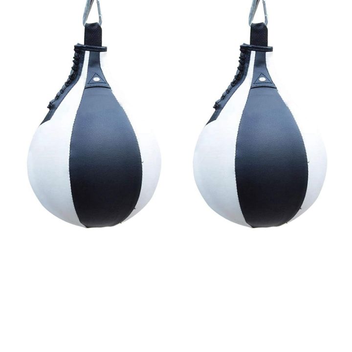 2x-boxing-speed-ball-pear-shape-pu-speed-bag-boxing-punching-bag-swivel-speedball-exercise-fitness-training-ball