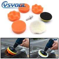 Car Sponge Polishing Pad Set Polishing Buffer Waxing Adapter Drill Kit for Auto Body Care Headlight Assembly Repair 7pcs 3