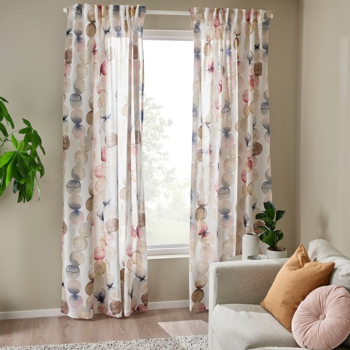 ผ้าม่านคู่-ผ่านกรองแสง-หลากสี-ขนาด-145x250-ซม-double-curtain-ผ้าม่าน-1-คู่