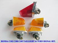 HONDA C102 C100 C105 TAILLIGHT &amp; TURN SIGNAL SET #ชุดไฟเลี้ยว #ไฟเลี้ยว #ไฟท้าย