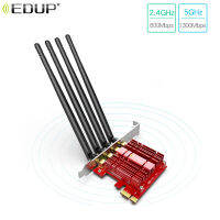 EDUP Networkcard EP-AC9609อะแดปเตอร์ไร้สาย1900Mbps สำหรับเดสก์ท็อป802.11AC Express PCI-E การ์ดเครือข่าย Dual Band