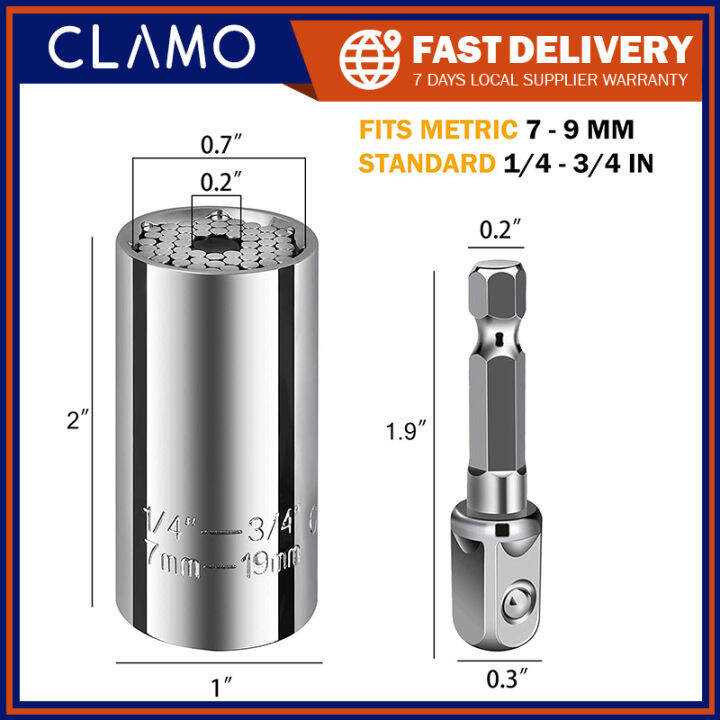 Multitool Adapter Universal Socket, Universal Ratcheting Wrench Set