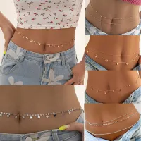 Punk Star Sequins Charm Sexy Body Waist Chains Women Creative Multi Layer Belly Belt Chain Summer Bikini Beach Jewelry