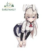 EARLFAMILY Đề Can Xe Hơi Anime Cô Gái Dễ Thương Trò Chơi Tiền Tuyến Cho Bé
