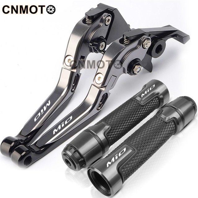 for-yamaha-mio-i-125-soul-150-mio-sporty-gravis-gear-modified-cnc-aluminum-alloy-6-stage-adjustable-foldable-brake-clutch-lever-handlebar-grips-glue-set-1