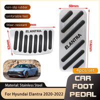 for Hyundai Elantra Avante i30 Sedan 2021 2022 Stainless Steel Accelerator Gas Pedals Brake Pedal Cover Non-slip Pad Car-styling Pedals  Pedal Accesso