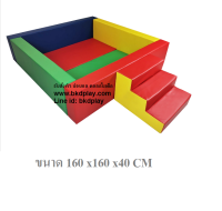โปรโมชั่น แถมพื้นกันกระแทก บ่อบอลสไลเดอร์ พร้อมบันได บ่อบอลสี่เหลี่ยมนุ่มนิ่ม เบาะนุ่ม หนัง pvc คอกกั้นเด็ก รับทำบ้านบอลในห้าง