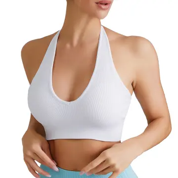 Sexy Seamless Bras For Women Backless Deep V Neck Crop Top With