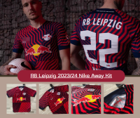 ใหม่ !! เสื้อฟุตบอล อาร์ บี ไลฟซิค ชุดเยือน ฤดูกาล 2023/2024 เกรดแฟนบอล RB Leipzig 2023/24 Away JERSEY 2023/2024 ( FAN VERSION )