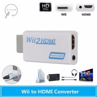 ZIAAN 1080P Full HD 1080P อะแดปเตอร์สำหรับพีซี HDTV จอแสดงผลสายเชื่อมต่อ HDMI Wii 2 Converter ขั้วต่อเสียงวิดีโอ WII เพื่อตัวแปลง HDMI Wii เพื่อหัวแปลงสัญญาณ HDMI