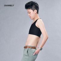 ■Cy Casual Breathable Buckle Short Chest Breast Binder Corset Undershirt Vest