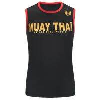 Boxer Men มวยไทย Top Quick Boxing Racerback Vest เสื้อกล้ามกีฬา Cool Casual Dry