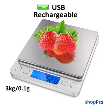 Digital Kitchen Scale 0.1g 3kg Small Food Scale Gram Electronic Scale  Kitchen Weighing Scale With Multifunction For Food Cooking