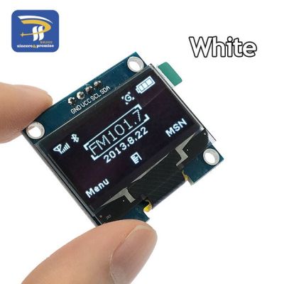 【Worth-Buy】 1ชิ้น1.3 "โมดูล Oled สีขาวและสีฟ้า I2c Iic 128X64 1.3นิ้วโมดูลจอแสดงผลแอลอีดีจอ Lcd Oled สำหรับ I2c Arduino Iic Communicate