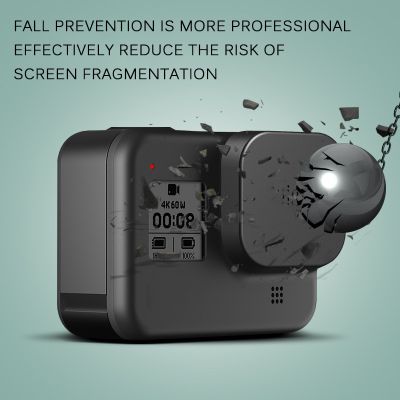 กล้องแอคชั่นแคมเมราฝาเคสฝาครอบเลนส์ป้องกันสำหรับ Gopro Hero 8กล้องแอ็กชันสีดำฝาครอบป้องกันกล้องแอคชั่นแคมเมราอุปกรณ์เสริมกล้องถ่ายรูปกล้องแอคชั่นแคมเมรา