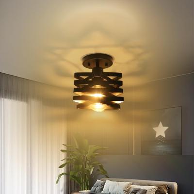 โคมไฟ LED เฉดสีโคมไฟติดเพดานสำหรับห้องชงชาและที่บังไฟโคมไฟระย้าตกแต่งห้องครัวและไฟโรงแรมบนเกาะ