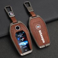 โครงเปลือกนอกเคสโชว์กุญแจรถสไตล์อัลลอย + หนังสำหรับ BMW 3 5 7ซีรีส์ G11 G12 G30 G31 G32 G05 G07 X3 X4 X5 X6 X7 I8