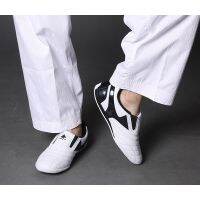 Breathable Taekwondo Shoes Karate Kung Fu Martial Arts Shoes Soft rubber Soles Sneakers shoes 26-46 รองเท้าผ้าใบกีฬาระบายอากาศสําหรับเด็กขนาด 26-46