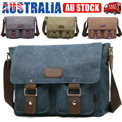 Crossbody Shoulder Travel Messenger Bags Retro Canvas Large