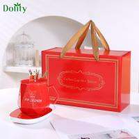 Dolity ที่อุ่นถ้วยชาแก้วกาแฟอัจฉริยะ,ที่อุ่นแก้วมัคเซรามิกเครื่องทำกาแฟที่รองแก้วสำหรับสำนักงานวันเกิดวันวาเลนไทน์ตั้งโต๊ะ