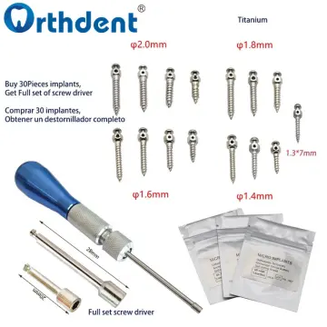 10Pcs Dental Orthodontic Micro Mini Implants Titanium Alloy