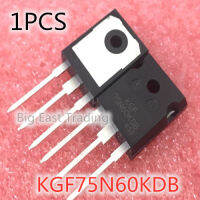 1PCS KGF75N60KDB ใหม่ IGBT KGF 75N60KDB 75N60 TO-247,รับประกันคุณภาพ