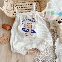 Baby summer suit female baby clothing summer triangle bag fart super cute of infants and young children condole jumpsuit climb clothes