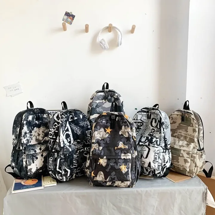 fashion-men-backpack-cool-school-bags-for-teenager-boys-camouflage-text-student-book-bag