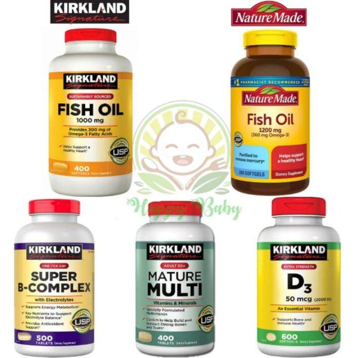 Kirkland Fish Oil/Nature Made Fish Oil/Kirkland Mature Multi/Kirkland