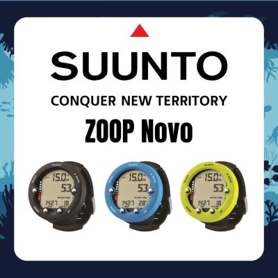 Suunto Zoop Novo Dive Computer scuba diving freediving BLUE / LIME / BLACK includes full decompression capabilities, five dive modes (Air, Nitrox, Gauge, Free and Off) ● Suunto RGBM