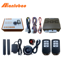 Manlubao E-I 【พร้อม Honda Siren】ระบบกันขโมยรถยนต์12V สัญญาณเตือนจับแรงสั่นสะเทือนระบบสตาร์ท/หยุดกุญแจแบบไม่มีปุ่มเริ่มกดเหมาะสำหรับโตโยต้าฮอนด้าฮุนไดซูซุกิมิตซูบิชินิสสันฯลฯ