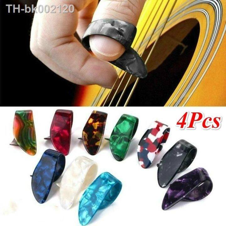 4pc-set-guitar-part-finger-picks-guitar-picks-pickup-guitar-bass-fingerstyle-thumb-plectrums-pick-plectrum-guitar-strap-accessor