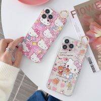 {Taoyitao Case} สำหรับ Vivo V19 Y02s Y91 Y90 Y11 Y3 Y55s Y12i Y15s ที่ใส่ Y16 Y21 Y22 Y35 Y31 Y53s เฮลโลคิตตี้เคสโทรศัพท์ที่วางสายรัดข้อมือ