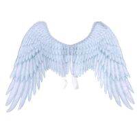 [HOT 2023] ตกแต่งฮาโลวีนไม่ทอผ้า3D Angel ปีกธีมฮาโลวีน Party ชุดคอสเพลย์ผู้หญิงอุปกรณ์เสริมสำหรับผู้ใหญ่ผู้ชายผู้หญิง